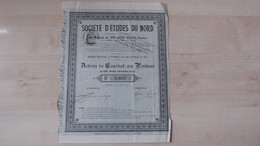 SOCIETE D'ETUDES Du NORD - 1911q - S - V