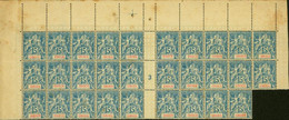 Obock 1892 - Timbres Neufs. Yvert Nº 37/Michel Nº 29. Panneau De 29 + Millesime.... (VG) DC-102230 - Unused Stamps