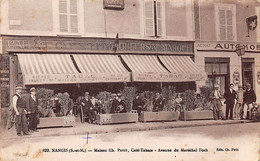 77.AM17489.Nangis.N°829.Maison Ch. Petit.Café Tabacs.Avenue Maréchal Foch - Nangis