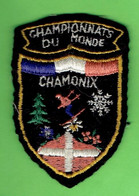 CHAMONIX CHAMPIONNATS DU MONDE DE SKI ALPIN 1962 BLASON ECUSSON DEPARTEMENT HAUTE SAVOIE  FRANCE - Invierno