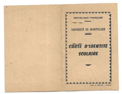 Lot De Papiers Scolaires (Nîmes, Montpellier, Fac De Droit) - (13386) - Diploma's En Schoolrapporten