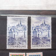 Luxembourg Luxemburg  Neuf Mnh ** 409 Violet Au Lieu De Bleu Parfait Perfect 1948 - Errors & Oddities