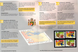 Liechtenstein - Grußmarken (MiNr: 1257/8) 2001 - Postfrisch MNH Und Gest Used Obl In Sondermappe - Lettres & Documents