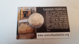 2€ Malte 2021 Temples Tarxiens Rare Avec Poinçon Monnaie De Paris - Malta