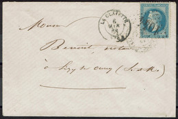 FRANCE  - YT 29 A Sur ESC  De La Clayette (GC 1044) Indice 4  Du 6 MARS 1868 . - 1849-1876: Classic Period