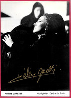 PHOTO Photographie Chanteuse OPERA Hélène GARETTI Soprano "Iphigénie" Opéra 75009 PARIS AUTOGRAPHE * Né 42 Roanne 1939 - Autographs