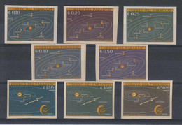 Paraguay, 1962, Space, Solar System, MNH Imperforated, Michel 1142-1149 - Paraguay