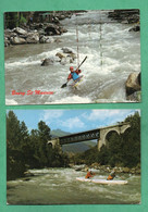 74 Haute Savoie Championnat De Canoë Kayak Lot De 2 Cartes Postales - Aviron