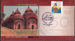 RELIGION- HINDUISM- TERRACOTTA TEMPLES OF BURDWAN, WEST BENGAL-SPECIAL COVER- INDIA -2006- BX2-11 - Hinduism