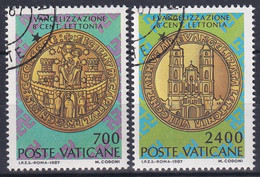 MiNr. 911 - 912  Vatikanstadt1987, 2. Juni. 800. Jahrestag Der Christianisierung Lettlands - Sauber Gestempelt - Used Stamps