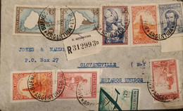 P) 1942 ARGENTINA, MAP OUT LIMITS-AIRMAIL-NATIONAL WEALTH STAMPS, COVER SHIPPER TO UNITED STATES, XF - Other & Unclassified