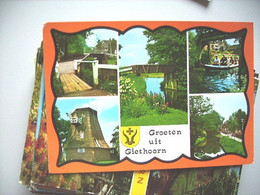 Nederland Holland Pays Bas Giethoorn Met Molen En Bruggen - Giethoorn