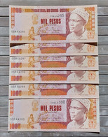 Guinea-Bissau 1993 - 6 X 1000 Pesos (Banco Central) - Nrs DD 844295/300 - P# 13 -  UNC - Guinea-Bissau