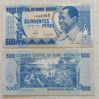 Guinea-Bissau 1990 - 500 Pesos (Banco Central) - Nr CC 982968 - P# 12 - UNC - Guinea–Bissau