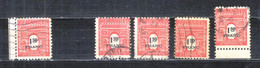 1945 - Arc De Triomphe - YT708 - 1F50 Rouge - Variété Sur 4 Timbres - Used Stamps