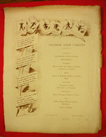 3 Menus 1884-1885-1890 Publicité Sté Amicale Des Foreziens Foresiens Très Illustrés 23.5x29.5cm & 36x27cm édit Divers - Menu