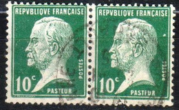 Pasteur - 10c Vert - 1923-26  - YT170 - Variété Sur Un Timbre - Gebraucht