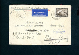 DR Zeppelin Zeppelin Beleg , EF Mi.Nr. 424 , LZ 127 Friedrichshafen New York - Andere & Zonder Classificatie