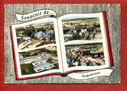 CPSM 59 Nord PECQUENCOURT - Souvenir De... 4 Vues Générales Aériennes - Editeur Lapie - Andere & Zonder Classificatie