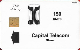 Ghana - Capital Telecom - Black And White, Chip Philips, 10.1995, 150U, 5.103ex, Used - Ghana