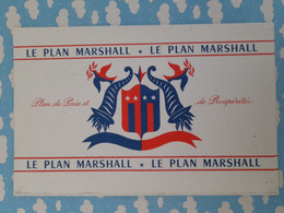 BUVARD PUBLICITE POUR LE PLAN MARSHALL WWII - Café & Thé