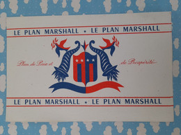 BUVARD PUBLICITE POUR LE PLAN MARSHALL WWII - Café & Thé