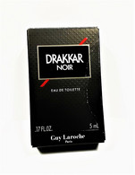 BOITE VIDE  DRAKKAR  NOIR De GUY LAROCHE   EDT   5 Ml - Miniatures Men's Fragrances (in Box)