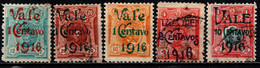 PERU' - 1916 - Stamps Of 1909 Surcharged Red, Green Or Violet - USATI - Peru