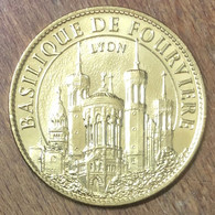 69 LYON BASILIQUE NOTRE-DAME DE FOURVIERE AB 2019 MÉDAILLE ARTHUS BERTRAND JETON TOURISTIQUE MEDALS TOKENS COINS - 2019