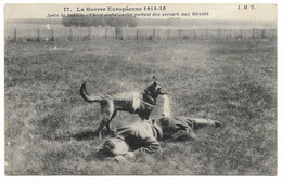 CPA GUERRE EUROPEENNE 1914-1915 Chien Ambulancier Portant Secours Aux Blessés N°17 - Guerre 1914-18