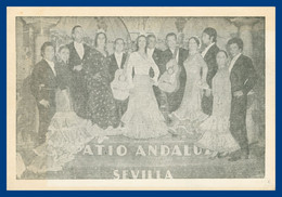 Souvenir Recuerdo Del Patio ANDALUZ - Autographe Des Danseurs Au Dos - Troupe - Musiciens - Singers & Musicians