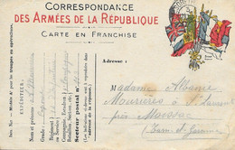 Franchise Militaire  Guerre 1914-18 Correspondance Des Armees 14eme Regiment  Infanterie 1 Nov 1916 Pour Moissac - Cartes De Franchise Militaire