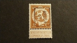 N 109   PREO  B   " ARLON 14 " - Typografisch 1912-14 (Cijfer-leeuw)