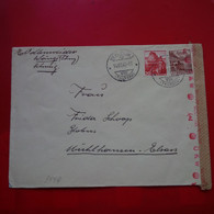 LETTRE SUISSE WANG POUR MULHOUSE CENSURE - Covers & Documents