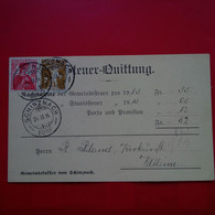 LETTRE SUISSE SCHINZNACH POUR VELTHEIM 1914 - Storia Postale