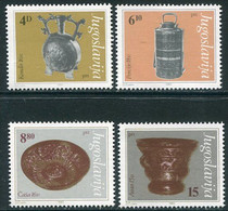 YUGOSLAVIA 1983 Museum Exhibits MNH / **.  Michel 1969-72 - Nuevos