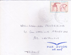 TCHAD : COMMERCIAL AIR MAIL COVER : POSTED FOR FRANCE : - Tchad (1960-...)