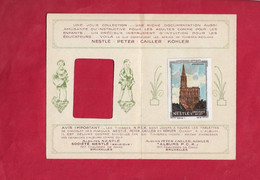 Carte Collector Ajourée Avec VIGNETTE Cathédrale Strasbourg Chocolat NESTLE PETER CAILLERR KOHLER - Chocolat