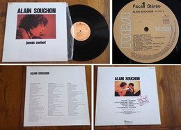 RARE French LP 33t RPM (12") ALAIN SOUCHON (w/ Lyrics, Laurent Voulzy, 1977) - Ediciones De Colección