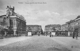 2552"TORINO- PIAZZA CASTELLO DAL PALAZZO REALE "ANIMATA     ANNI 30 - Orte & Plätze