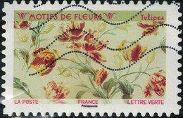 France 2021 Oblitéré Used Motifs De Fleurs Tulipes Y&T 1998 - Oblitérés