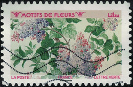 France 2021 Oblitéré Used Motifs De Fleurs Lilas Y&T 1995 - Oblitérés