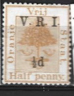 Orange Free State British Occupation  1900  SG 112   1/2d  V.R.I. Overprint Mounted Mint - Orange Free State (1868-1909)
