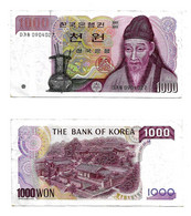 1000 Won ND(1983)  The Bank Of Korea Banknote # 47 - Korea, Zuid