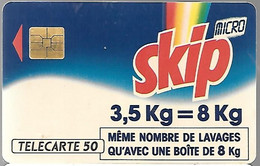 CARTE²-PRIVEE-1990-D 454-11/90-SO3-SKIP MICRO-Lot N°LasersA OB906-3000ex-UTILISE-TBE - Privées