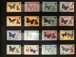 BÉLIZE 1974 1975 16v Neuf MNH ** YT 335 / 350  Mariposa Butterfly Borboleta Schmetterling Farfalla BELICE - Mariposas