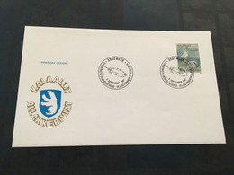 (5 D 9) (FDC Cover) Grønland- Greenland - Groenland - 1987 (2 Covers) - Lettres & Documents