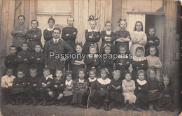 CARTE PHOTO OLLEY 1920 PHOTO De CLASSE   ECOLE PROVISOIRE? - Andere Gemeenten