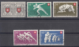 Switzerland 1950 Sport Mi#545-549 Used - Gebruikt