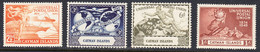 Cayman Islands 1949 UPU, Mint Mounted, Sc# ,SG 131-134 - Iles Caïmans